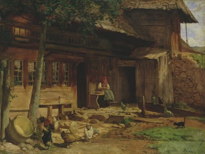 Das Elternhaus in Bernau, 1866 von Hans Thoma
