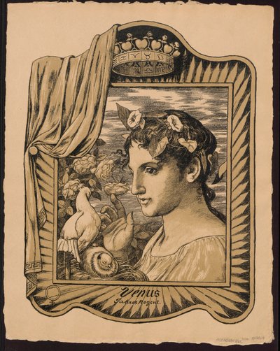 "Venus Jahrers Regent". Immerwährender Bilderkalender von Hans Thoma