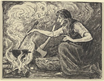 Hexenküche von Hans Thoma
