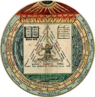 Die Vier, die Drei, die Zwei und die Eins, 1595 von Hans Vredeman de Vries