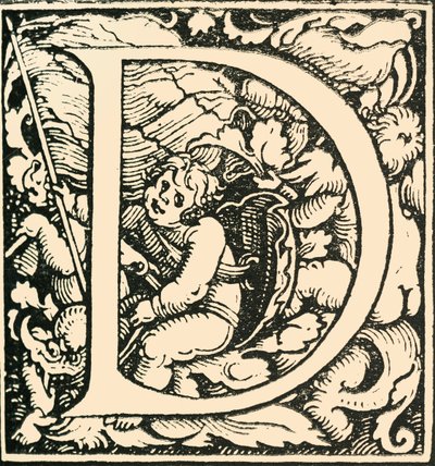D - Ein Alphabet von Hans Weiditz, ca. 1520-1521, 1908 von Hans Weiditz