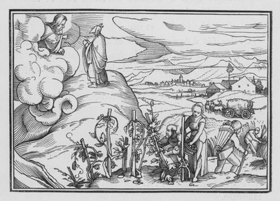 Bestimmte moralische und zeremonielle Gesetze, die von Gott befohlen wurden, Levitikus XIX, 1, 2 von Hans after Holbein the Younger