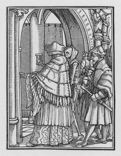 Holbeins Totentanz: Der Kanoniker von Hans after Holbein the Younger