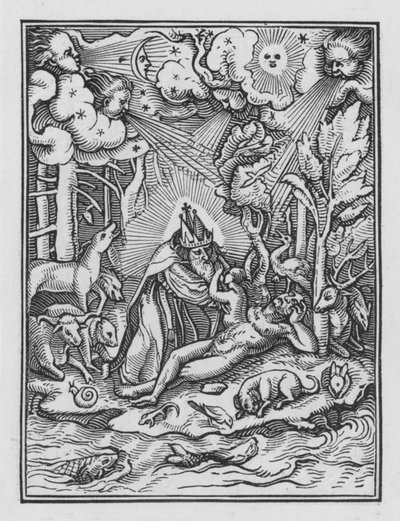 Holbeins Totentanz: Die Schöpfung von Hans after Holbein the Younger