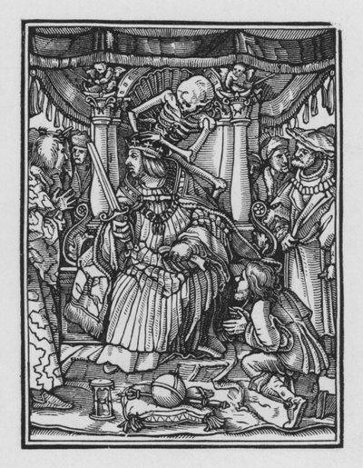 Holbeins Totentanz: Der Kaiser von Hans after Holbein the Younger