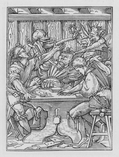 Holbeins Totentanz: Die Spieler von Hans after Holbein the Younger