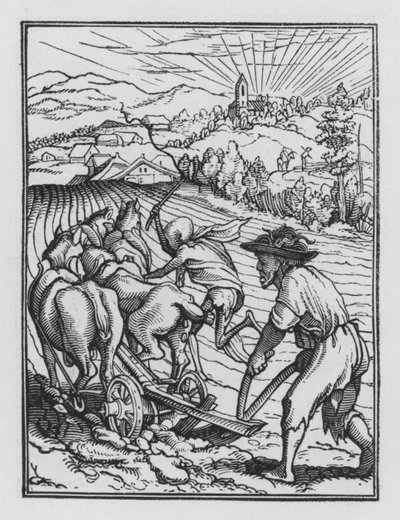 Holbeins Totentanz: Der Landmann von Hans after Holbein the Younger