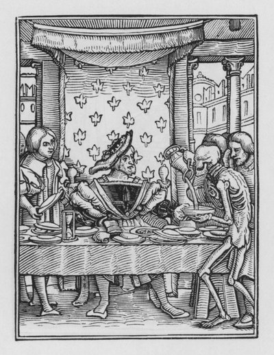 Holbeins Totentanz: Der König von Hans after Holbein the Younger