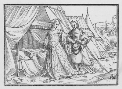 Judith schlägt Holofernes den Kopf ab, Judith XIII, 8 von Hans after Holbein the Younger