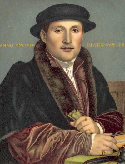 Porträt eines Gentlemans von Hans after Holbein the Younger
