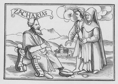 Sacharja ermahnt zur Umkehr, Sacharja I, 3 von Hans after Holbein the Younger