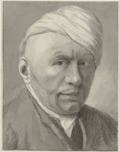 Selbstporträt des Zeichners Harmanus van Tuylen, mit Mütze von Harmanus Tuylen