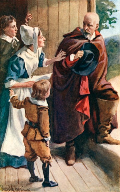 Christianas Besucher von Harold Copping