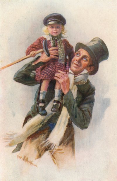 Illustration zu Ein Weihnachtslied von Charles Dickens von Harold Copping