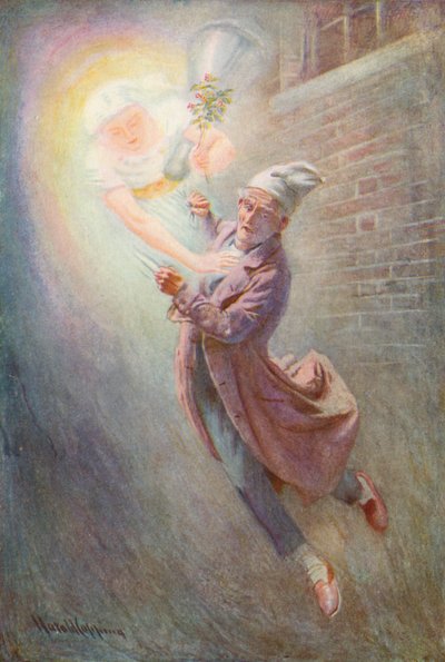 Illustration für Eine Weihnachtsgeschichte von Charles Dickens von Harold Copping