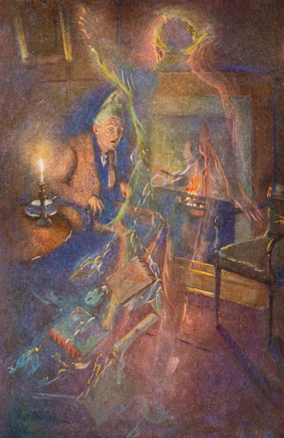 Illustration für Eine Weihnachtsgeschichte von Charles Dickens von Harold Copping