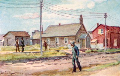 Die Blockhütten-Kirche, Lloydminster von Harold Copping