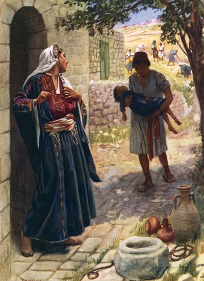 Die Frau aus Schunem von Harold Copping