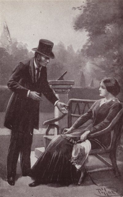 Illustration für Das Geheimnis von Edwin Drood von Charles Dickens (Lithografie) von Harold Hume Piffard