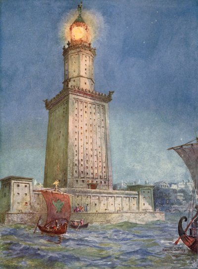 Antiker Leuchtturm des Mittelmeers: Der Pharos von Alexandria von Harold Oakley