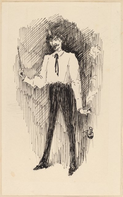 Porträt von Whistler mit einem Pinsel von Harper Pennington