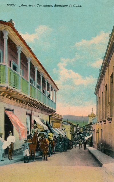 Amerikanisches Konsulat, Santiago de Cuba, ca. 1911 von Harris Bros and Co