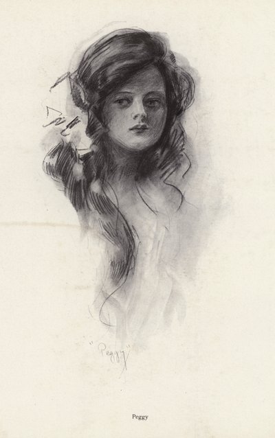 Porträt eines jungen Mädchens namens Peggy von Harrison Fisher