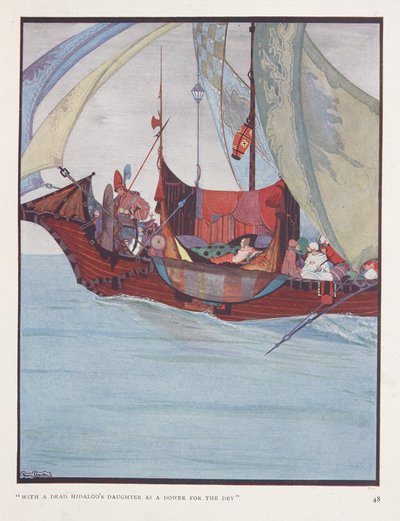 Eine Ballade der Kapitäne. "Mit der Tochter eines toten Hidalgo als Mitgift für den Dey" von Harry Clarke