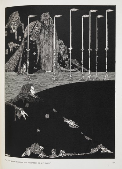 "Ich sah sie die Silben meines Namens formen." Illustration zur Geschichte 