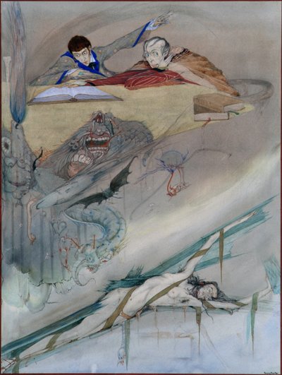 Der Untergang des Hauses Usher, 1923 von Harry Clarke