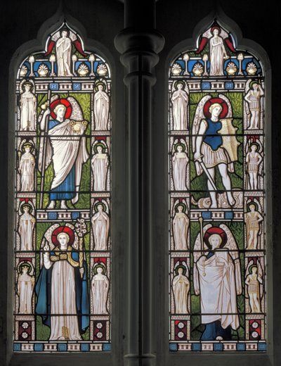 Minley, St. Andreas, Engel & Erzengel, 1870 von Harry Ellis Wooldridge