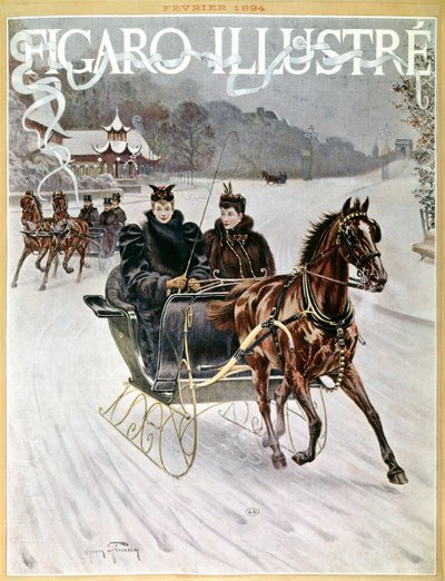 Schlitten im Schnee von Harry Finney