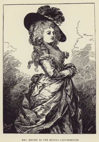 Mrs Rousby als der fehlende Gainsborough von Harry Furniss