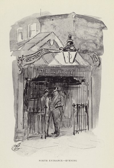 Nordeingang, Abend von Harry Furniss