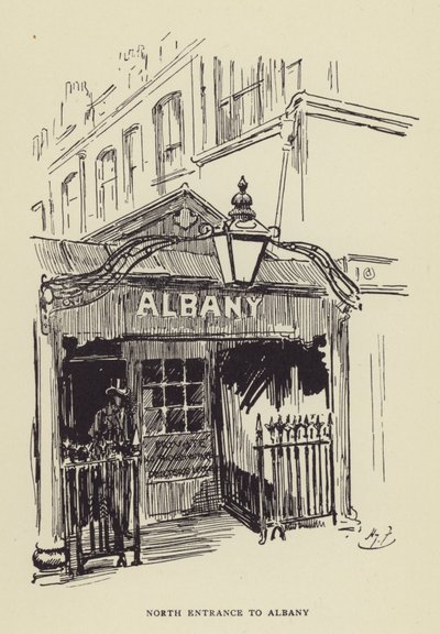 Nordeingang zu Albany von Harry Furniss