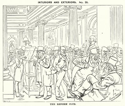 Der Reform Club (Stich) von Harry Furniss