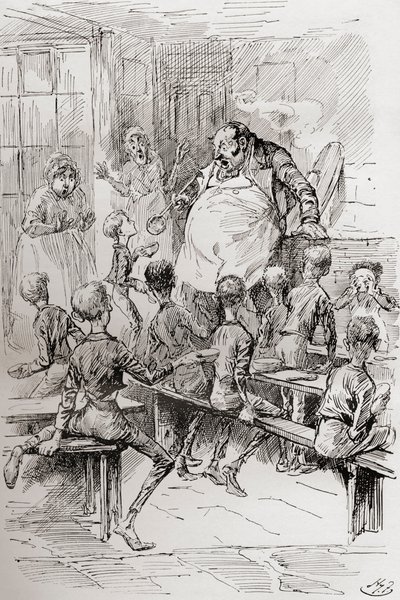 Hungersnot im Arbeitshaus von Harry Furniss