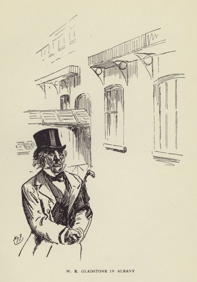 W. E. Gladstone in Albany von Harry Furniss