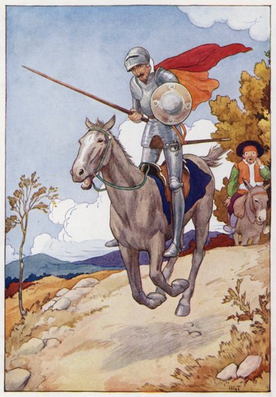 Illustration für Don Quijote von Harry George Theaker