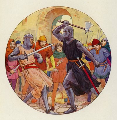 Dreimal stieß Isambart zu, und dreimal ging der Stoß daneben von Harry George Theaker