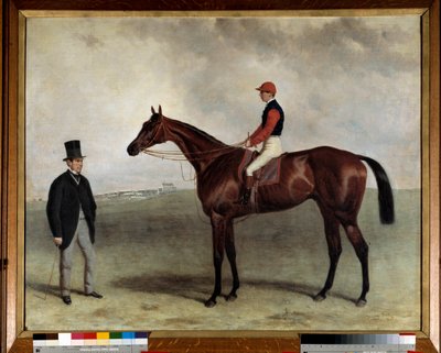 Das Rennpferd Gladiator im Jahr 1865 von Harry Hall