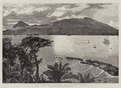 Die Kamerun-Berge von der Insel Mondole von Harry Hamilton Johnston