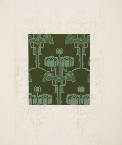Design mit Blumen und Blättern von Harry Napper