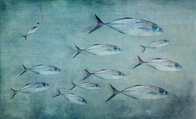 Kleiner Fisch, großer Haken von Harry Wentworth