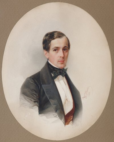 Porträt von Fjodor Nikolajewitsch Chelischtschew, 1851 von Hau