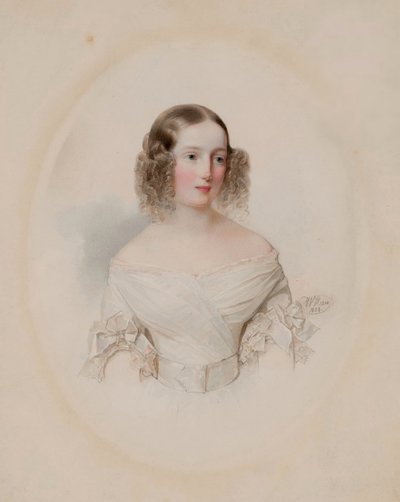 Porträt der Großherzogin Olga Nikolajewna von Russland 1822-1892, Königin von Württemberg, 1838 von Hau