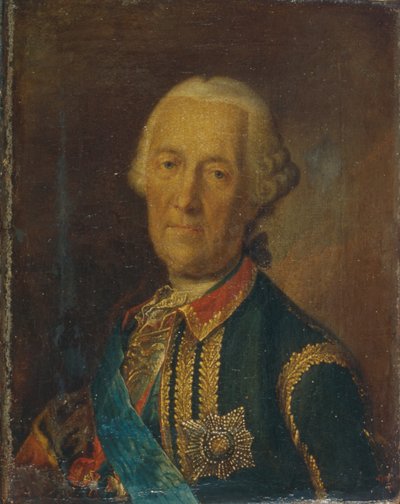 Porträt des Feldmarschalls und Politikers Graf Burkhard Christoph von Münnich von Heinrich Buchholz