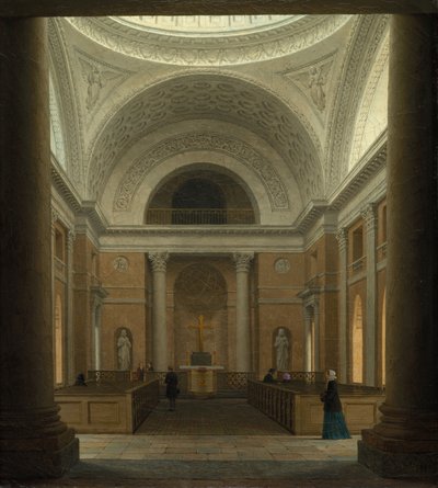 Die Slotskirken von Christiansborg, Kopenhagen, um 1850er Jahre von Heinrich Hansen