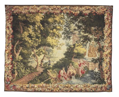 Brüsseler mythologische Tapisserie aus der Serie Diana & Callisto, ca. 1680-1710 von Heinrich II Reydams