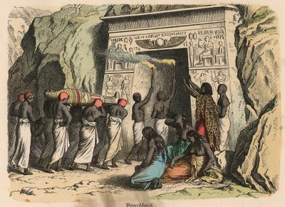 Altes Ägypten: Ritual der Beerdigungszeremonie von Heinrich Leutemann